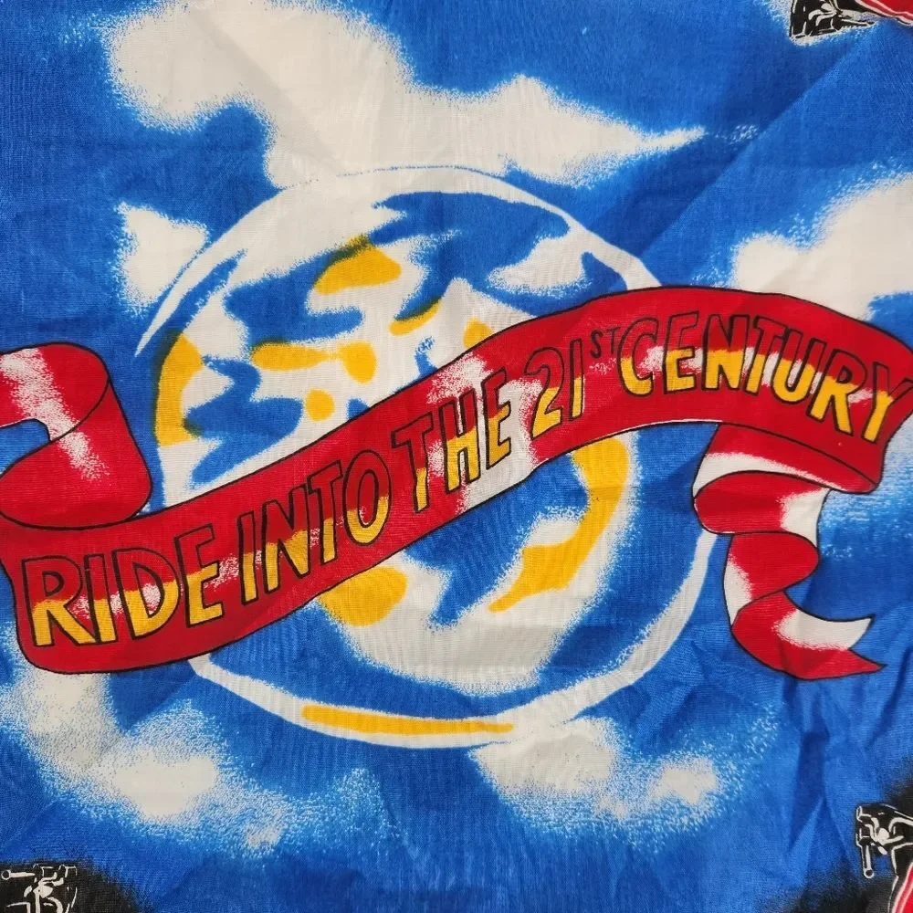 Vintage 90s Harley-Davidson Ride Into The 21st Century Bandana